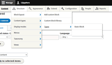 Create a new block type in drupal 8